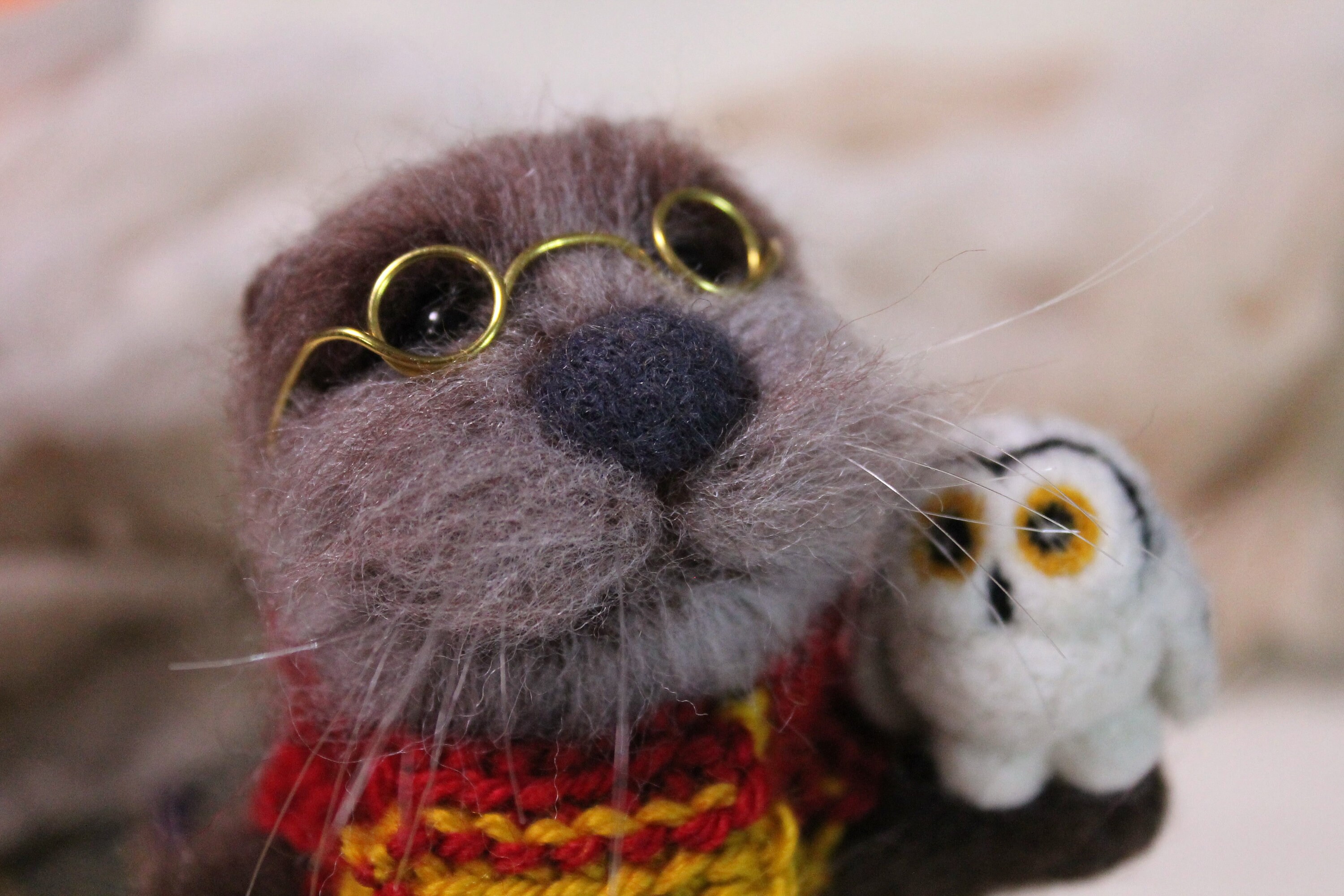 CUSTOM gefilzt glücklich Otter Spielzeug Harry Otter Figur | Etsy