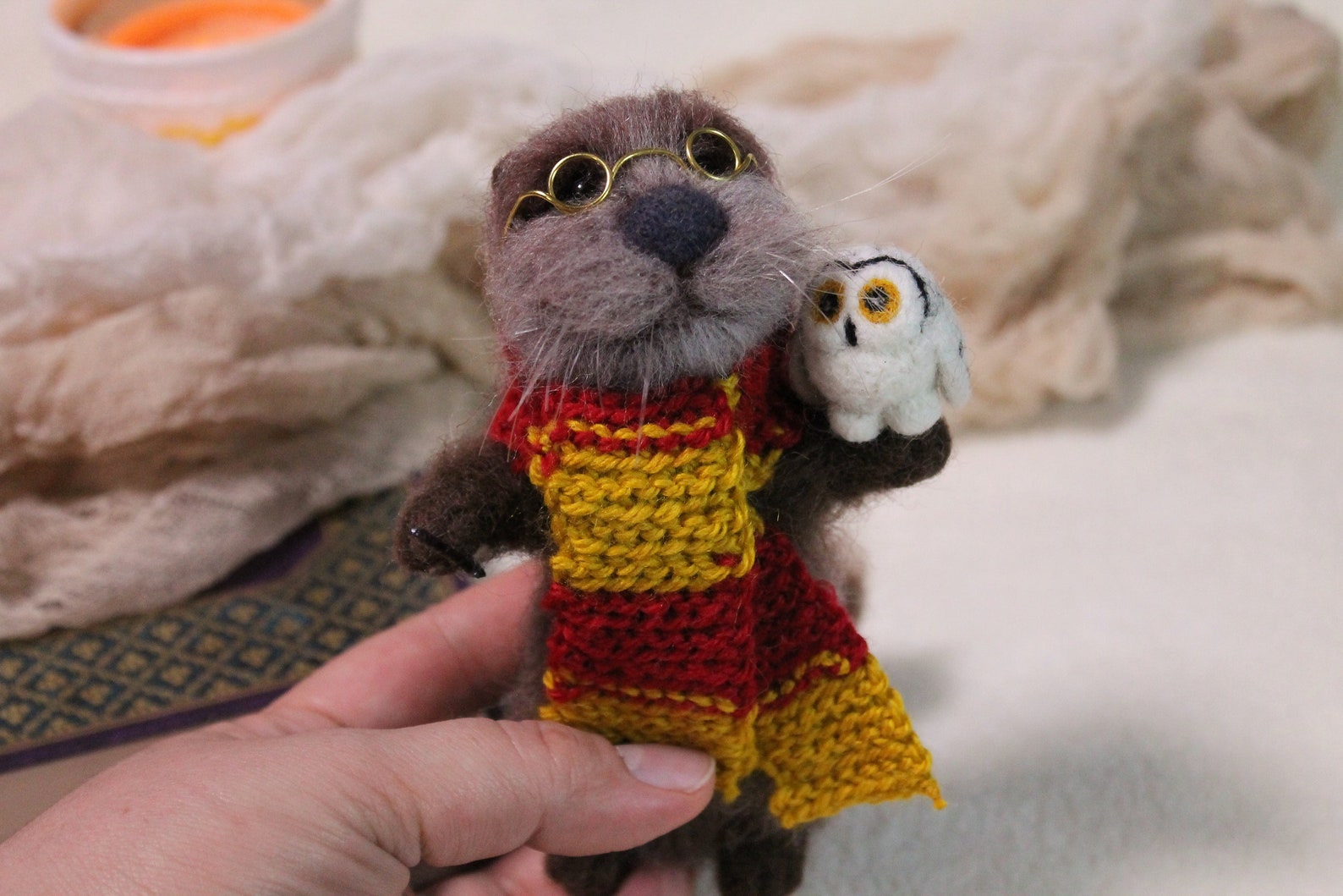 CUSTOM gefilzt glücklich Otter Spielzeug Harry Otter Figur | Etsy