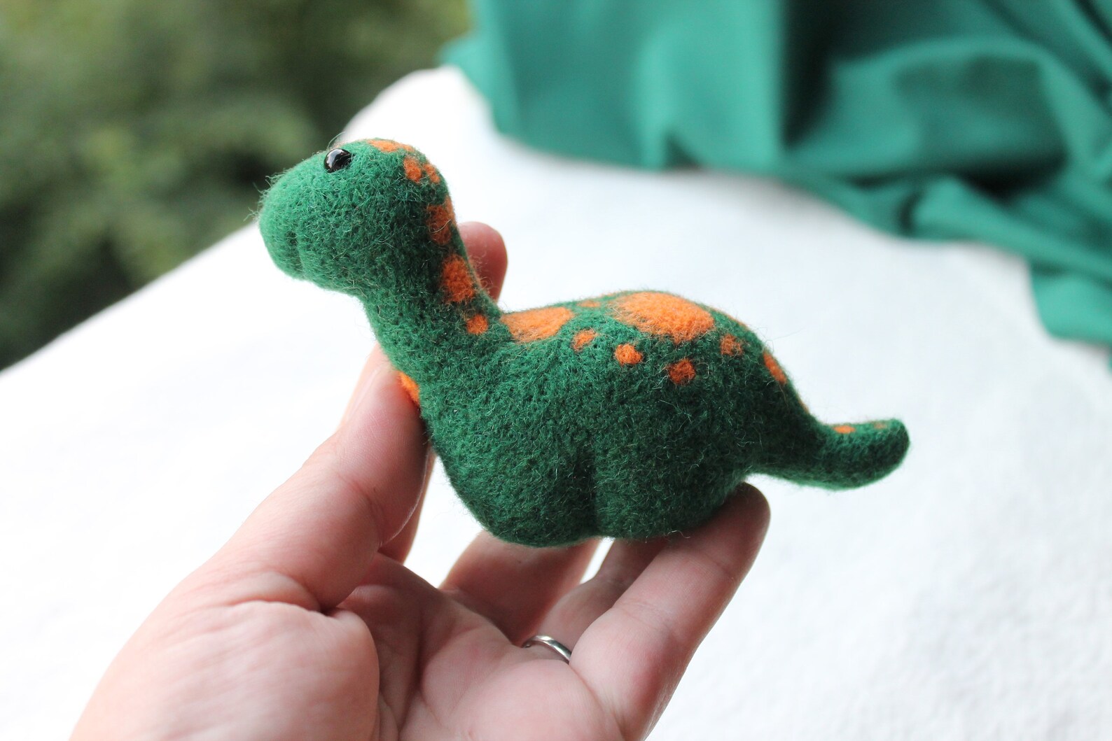 Needle felted dinosaur Dinosaur figurine Dinosaur toy Etsy