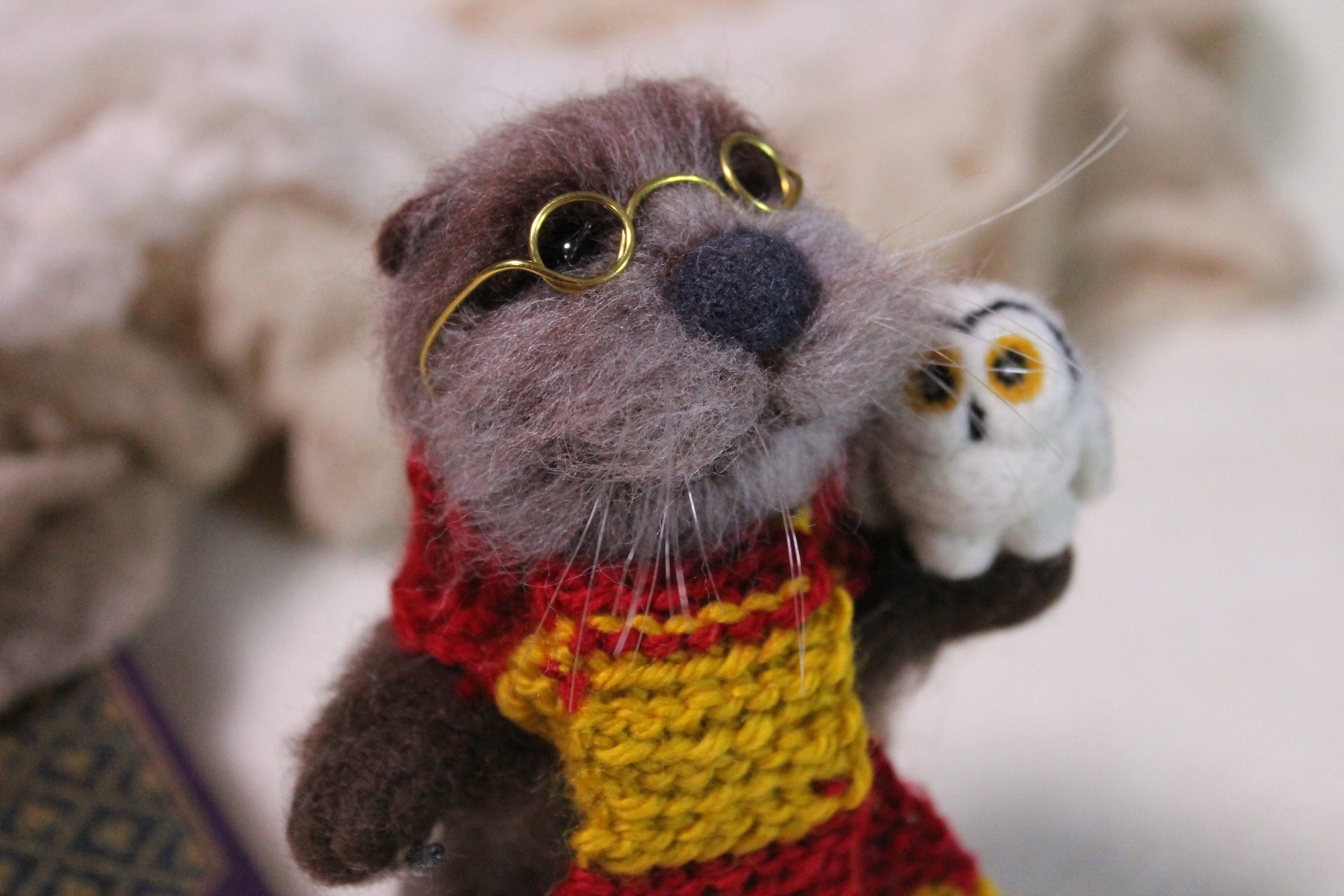 CUSTOM gefilzt glücklich Otter Spielzeug Harry Otter Figur | Etsy