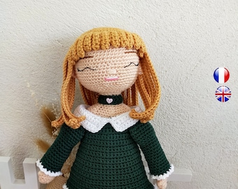 patron de poupée amigurumi au crochet - Patron Sophie amigurumi poupée - Sophie doll crochet pattern