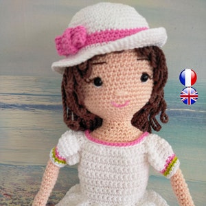 doll crochet pattern - france doll crochet pattern - amigurumi doll pattern - crochet doll pattern