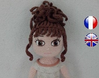 patron de poupée Amigurumi - Marion poupée amigurumi - poupee Marion au crochet - crochet doll pattern - doll crochet pattern