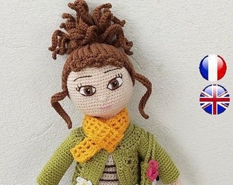 Patron poupée amigurumi - Marion au crochet pdf - Marion doll crochet pattern - doll crochet pattern