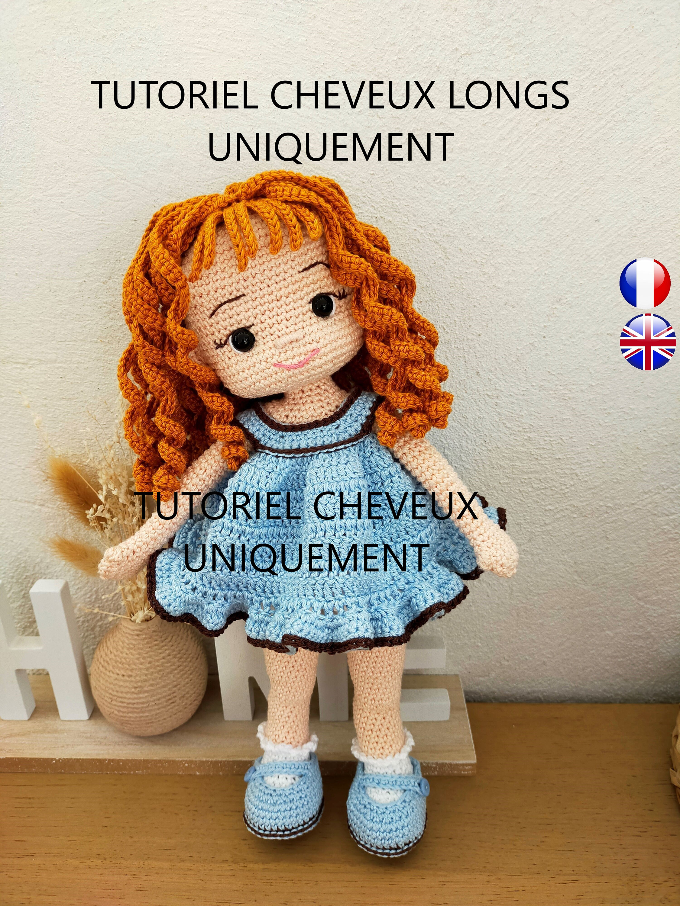 CHGCRAFT Capelli Di Lana Per Bambole: 2 Pezzi Oro Per Parrucche E Artigianato Fai Da Te