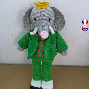 Schema amigurumi elefante - elefante all'uncinetto - elefante peluche pdf - elefante trombetta pdf - schema uncinetto elefante verde - amigurumi