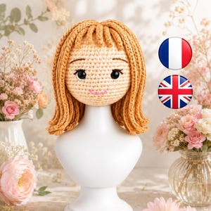 Häkelanleitung für Haare – April-Haaranleitung – Häkelanleitung für lange Haare – Amigurumi-Haaranleitung