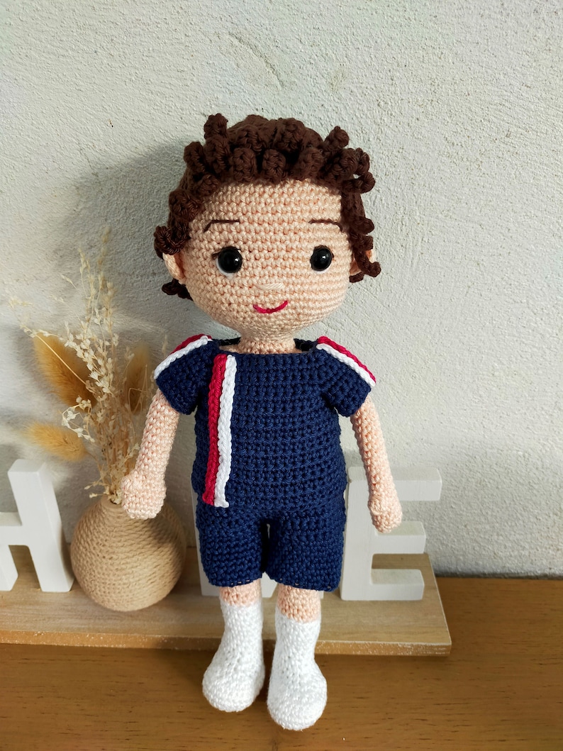 Patron footballeur amigurumi footballeur crochet benjamin footballeur au crochet patron Benjamin au crochet crochet soccer pattern image 3