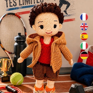 ARTHUR haakpatroon - gehaakt pluche speelgoed - gehaakte amigurumi - haken - ARTHUR haakpatroon PDF - gehaakt jack met capuchon - gehaakt amigurumi jack