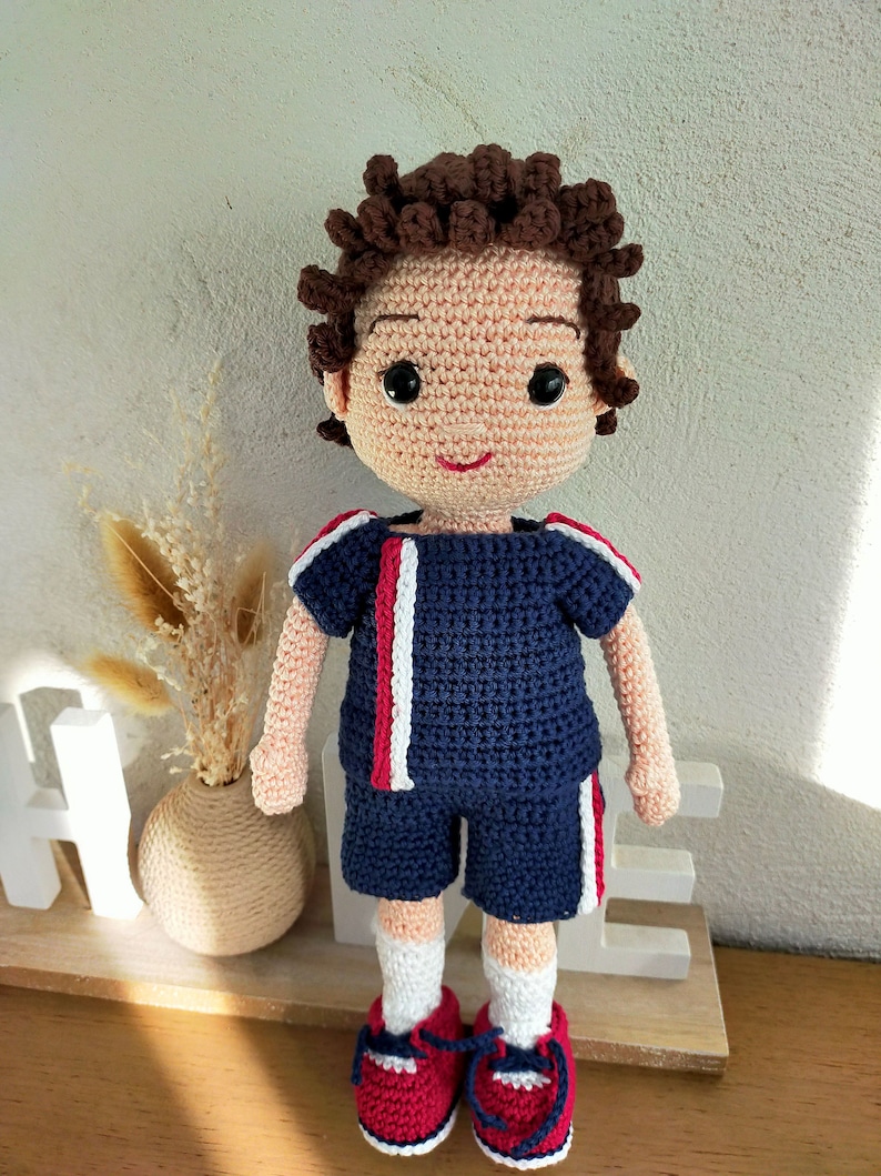 Patron footballeur amigurumi footballeur crochet benjamin footballeur au crochet patron Benjamin au crochet crochet soccer pattern image 5