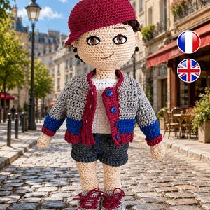 crochet boy pattern - boy crochet pattern - maxime boy crochet - amigurumi boy pattern - pdf maxime boy pattern - crochet boy