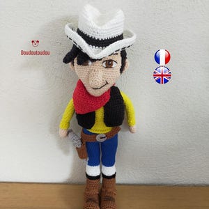 Patrón de niño a crochet - PDF de vaquero a crochet - PDF de vaquero amigurumi - Larry el vaquero - crochet del salvaje oeste -