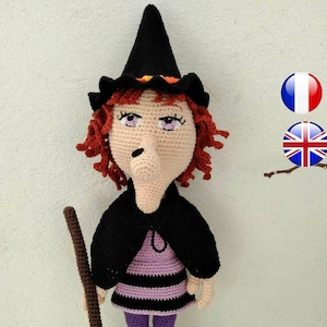 Witch crochet pattern - beatrix witchcrochet pattern - halloween witch crochet - witch amigurumi pattern - amigurumi witch pattern