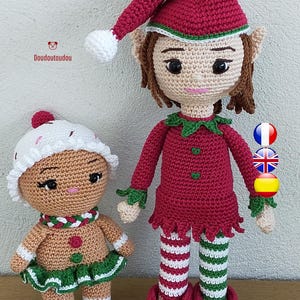 Christmas elf pattern - ginger bread crochet pattern