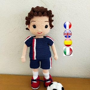Schema calciatore amigurumi - calciatore all'uncinetto - Calciatore Benjamin all'uncinetto - Schema Benjamin all'uncinetto - Calcio all'uncinetto pdf