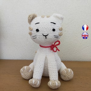 Häkelanleitung für eine Katze - Amigurumi-Katze im PDF-Format - Häkelanleitung für eine Katze - PDF - Häkelkatze - Romeo-Katze im PDF-Format