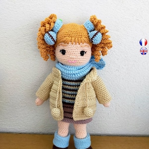 doll crochet pattern - Eglantine doll crochet pattern - doll crochet amigurumi - amigurumi doll pattern - christmas doll