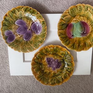 Antique Serreguemines dessert plate