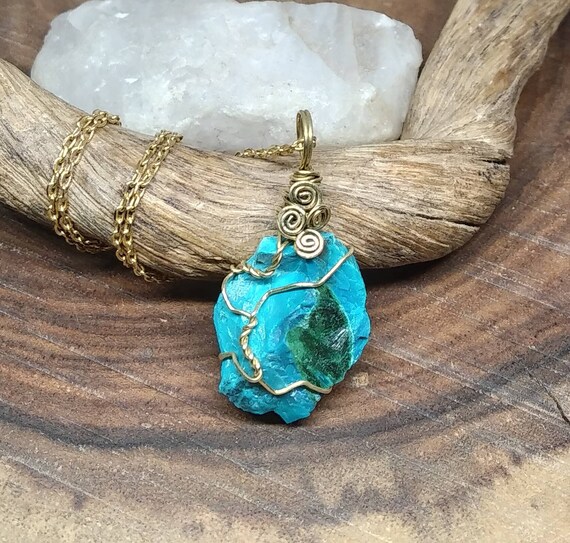 Raw Eilat Stone Pendant Natural Eilat Stone Jewelry Rough | Etsy