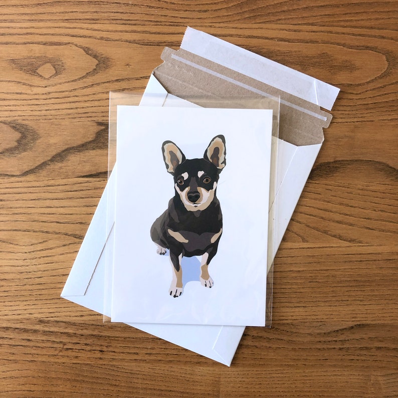 Mr. Mouse the Chihuahua Dog, Chihuahua art print 5x7 Animal Illustration, home wall decor image 8