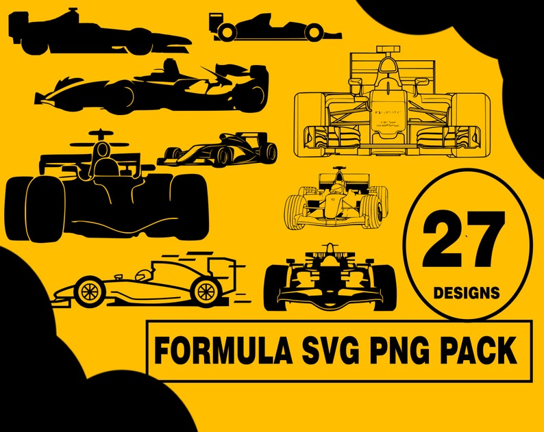 Download F1 Formula SVG PNG Design Pack Lewis Hamilton Charles Leclerc | Etsy