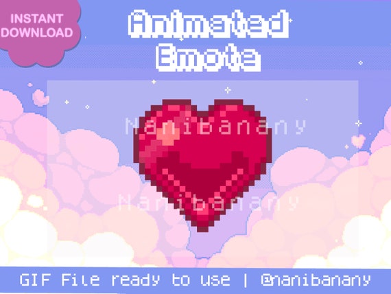 Simple Pink Rotating Pixelated Animated Heart GIF