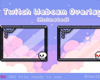 Spooky Halloween Magic Skull Webcam Frame Overlay Twitch Youtube Stream