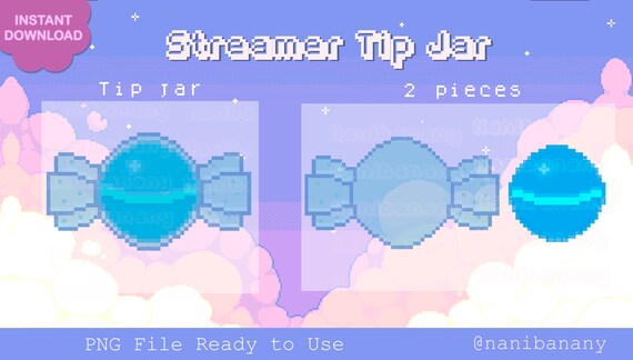 Pixel Kawaii Transparent Pastel Blue Candy Wrapper Decoration - Etsy