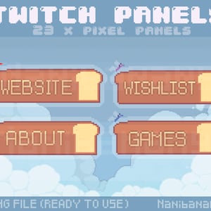23 przytulne panele biurkowe dla graczy Pixel Bear Bakery Coffee dla streamerów Twitch / Cozy Vibes Games Discord Specyfikacje Harmonogram