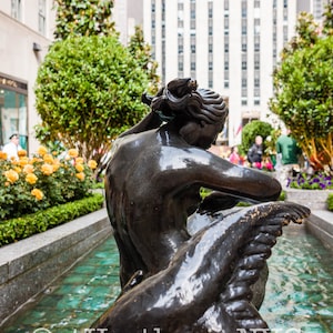 Sculpture, Rockefeller Center, New York City, Photography, Housewarming, Gift, Framed Print, NYC, Home Decor, wall art, Fine Art Photography