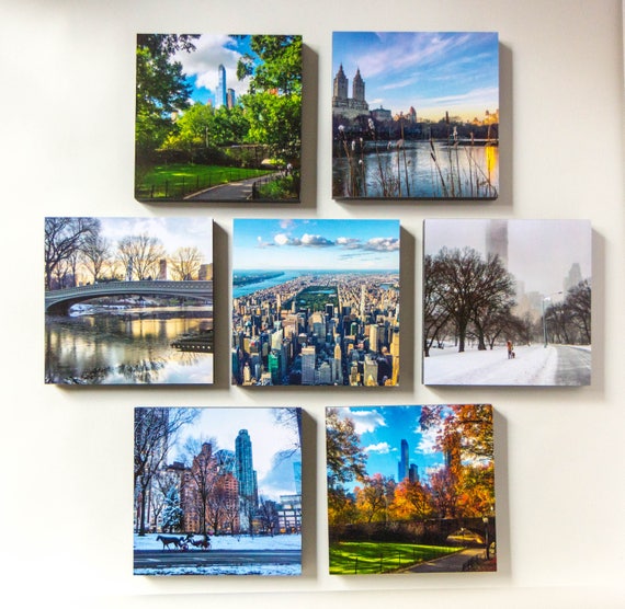 Custom Order, 7 Mixtiles, NYC, Photography, Wall Art, Housewarming Gift,  Wall Decor, Gift, Aerial Photo, New York, Set of 7 