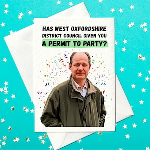 Permit to Party verjaardagskaart – Clarkson's Farm geïnspireerde verjaardagskaart