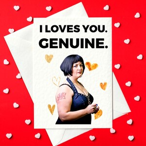 Ich Lieb Dich. Echt. - Gavin & Stacey Valentinstagskarte (A6)