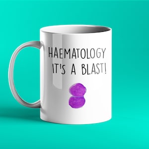 ŚMIESZNY PERSONALIZOWANY KUBEK - Hematologia to wybuch - prezent dla hematologów