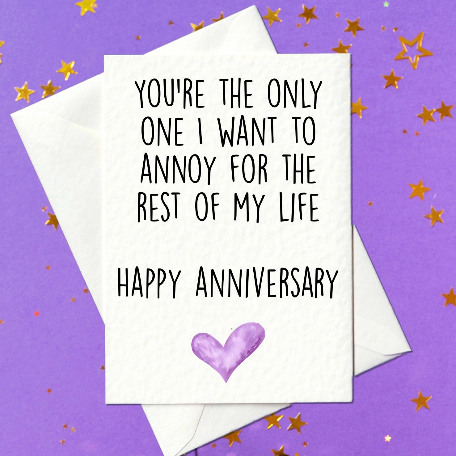 Funny Anniversary Card You Are The Only One I Want To Annoy Etsy Funny Anniversary Card You Are The Only One I Want To Annoy Etsy