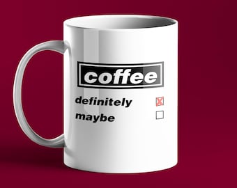 Coffee - Definitely Maybe - Oasis Themed - Gallagher - Personalised Gift Mug