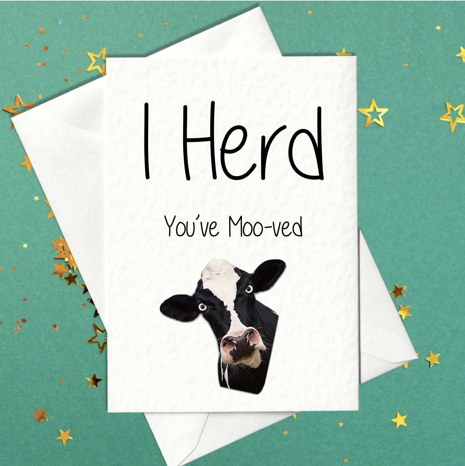 I Herd You've Moo-ved Funny New Home Card Rude New - Etsy