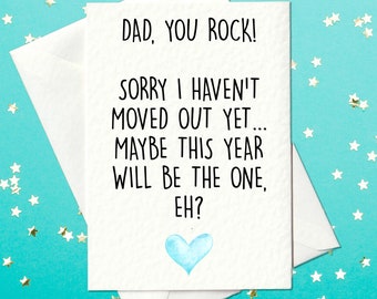 Dad you rock!.... - Funny Father's Day Card