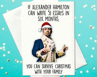 Alexander Hamilton Christmas Card 2021 – Hamilton The Musical (A6)