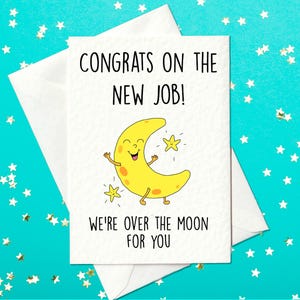 FUNNY CARD - Félicitations pour votre nouvel emploi - carte de départ - carte désolée de votre départ