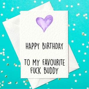 Feliz cumpleaños a mi amigo con derecho a roce favorito - Tarjeta de cumpleaños ofensiva