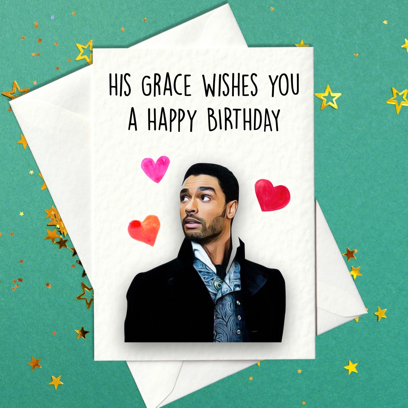His Grace Wishes You A Happy Birthday Bridgerton Duke of | Etsy
