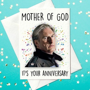 Mãe de Deus, é seu aniversário - Cartão de aniversário engraçado inspirado no Line Of Duty