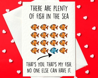 Plenty of fish in the sea - Funny Valentine's Day Card (A6)
