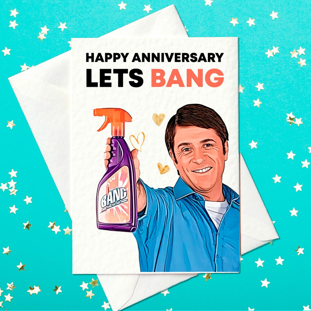 Funny Rude Anniversary Card – Let’s Bang – Naughty Card for Husband ...