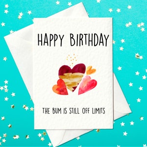 Joyeux anniversaire - Les clodos sont toujours interdits - Carte d'anniversaire drôle et grossière pour lui (A6)