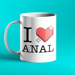 GRAPPIGE GEPERSONALISEERDE MOK - I Love Anal