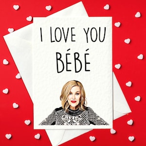 IMPRIME EN CASA - Te amo, bebé - Moira Rose - Tarjeta de San Valentín - Moira Bebé - Creek Fans - Schitt's Creek