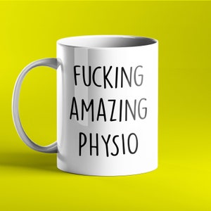 FUNNY PERSONALISED MUG - Fucking Amazing Physio - Physio Gifts