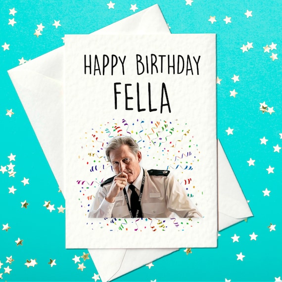 Happy Birthday Fella Ted Hastings Birthday Card AC12 - Etsy